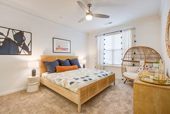 Plush carpeting in bedrooms